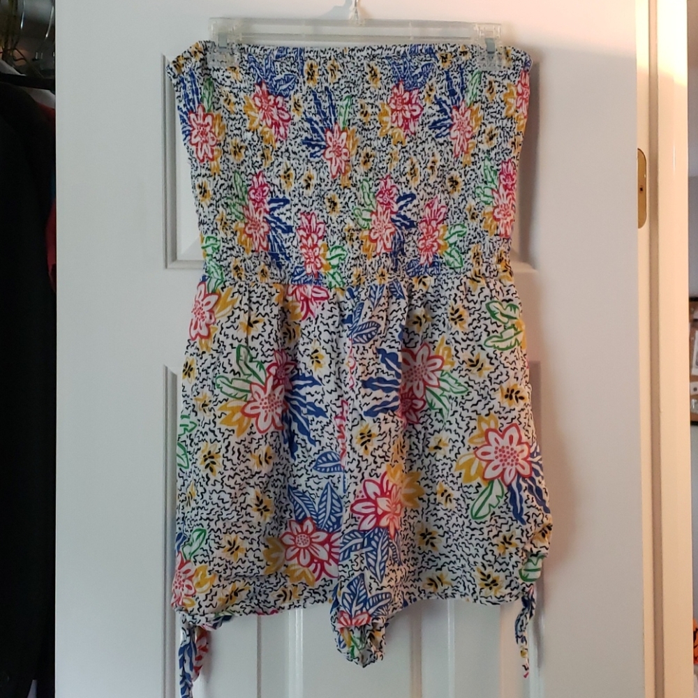 Floral festival romper